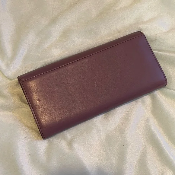 Coach Dark Lavender Leather Wallet - Picture 3 of 10